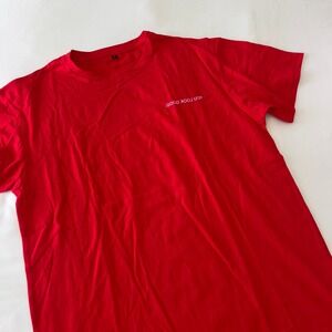 Glossier You Look Good Tour 2023 Red Graphic T-Shirt Mens Large